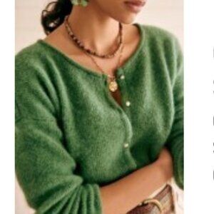 Sezane Gaspard cardigan, Jade Green, M